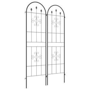 Metalen Klimrek Set Van 2 Om Te Steken Roestvrij Klimhulp Voor Klimplanten Komkommers Espalier 180 X 50 Cm