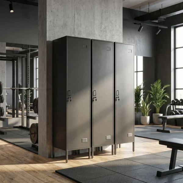 Metalen Locker Met Afsluitbare Deur En Kledingstang, Enkele Stalen Locker Voor Thuis Of Kantoor, Zwart