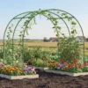 Metalen Rankrooster Om Te Steken Roestvrij Klimhulp Gebogen Komkommer Espalier 210 X 250 X 216 Cm Donkergroen