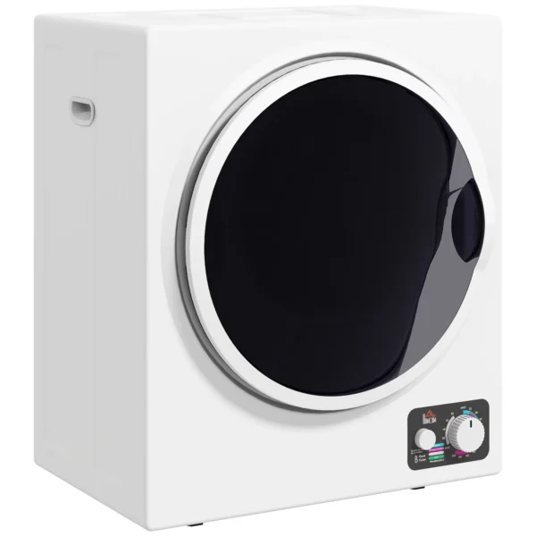 Mini Wasdroger 4 Kg Met 4 Programma's, 2 Verwarmingsniveaus, Sterilisatie Tot 65℃ 850W Voor Kleding