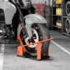 Motorradstandaard Voor 15 21", 381 533,4 Mm Voorwiel, Verstelbare Motorradwip 816,5 Kg Draagvermogen Oranje