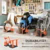 Motorradstandaard Voor 15 21", 381 533,4 Mm Voorwiel, Verstelbare Motorradwip 816,5 Kg Draagvermogen Oranje