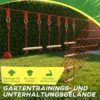 Ninja Line Kinder 10m Slackline Set Met Gymnastiekringen Schommel Klimladder Klimnet Voor 3 6 Jaar 1000x300x180 Cm Rood