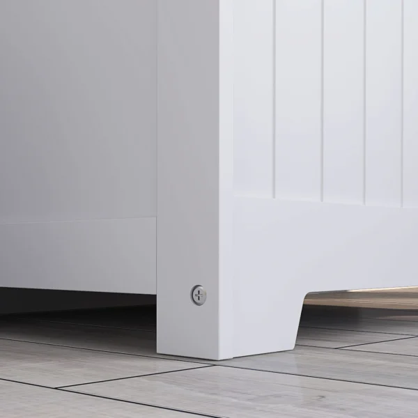 Opbergkist, Houten Kist Met Deksel, Veel Opbergruimte, Modern Ontwerp, Wit