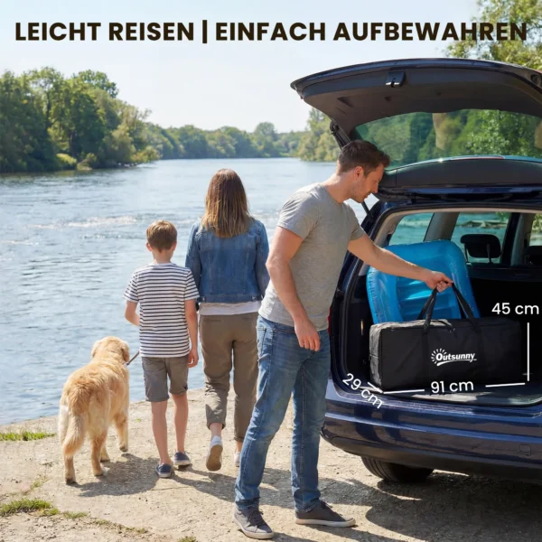 Opblaasbaar Dock Zwemdock 2,4x1,8m Opblaasbaar Drijvend Platform 4 6 Personen Met Antislip Oppervlak Ladder