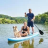 Opblaasbare Stand Up Paddle Board Set 320cm SUP Board Met Verstelbare Peddel Antislip EVA Deck Voetriem Pomp