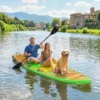 Opblaasbare Stand Up Paddle Board Set 335cm SUP Board Met Kajak Zitje, Verstelbare Dubbele Peddel Voetband
