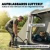 Opblaasbare Tent 2 4 Personen Snelle Opbouw Outdoor Tent Voor Kamperen Met Luchtpomp Mesh Venster Haringen Voortent