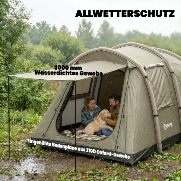 Opblaasbare Tent 2 4 Personen Snelle Opbouw Outdoor Tent Voor Kamperen Met Luchtpomp Mesh Venster Haringen Voortent