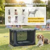 Opvouwbare Hondenbox Hondentransportbox Met Afneembaar Wasbaar Kussen Gemaakt Van Oxford stof Voor Honden Tot 20kg Legergroen