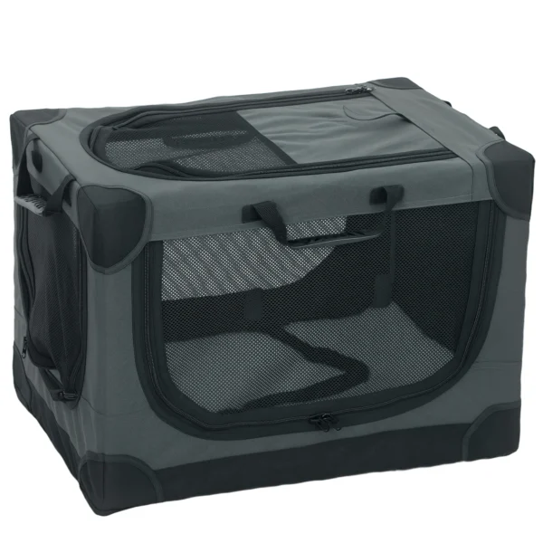 Opvouwbare Hondenbox Met Kussen, Afneembare Wasbare Hoes Van Oxford stof Voor Honden Tot 4kg, Legergroen
