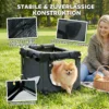 Opvouwbare Hondenbox Met Kussen, Afneembare Wasbare Hoes Van Oxford stof Voor Honden Tot 4kg, Legergroen
