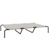 Outdoor Hondenligbed, Verhoogd Hondenbed Voor Grote Honden, Met Stalen Frame, Ademend Netweefsel, 152x94x23 Cm, Beige