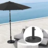 Parasolvoet Van Cement 22kg Rond Parasolvoet Met Vergrendelknop, Voor Parasol 38mm/48mm