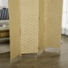 Paravent 4 delig 159,5x169,5cm Kamerscherm Gemaakt Van Golfvezel Voor Woonkamer Bruin