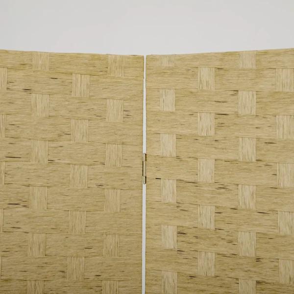 Paravent 4 delig 159,5x169,5cm Kamerscherm Gemaakt Van Golfvezel Voor Woonkamer Bruin