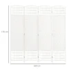 Paravent 4 delig 160 X 170 Cm Opvouwbare Kamerverdeler Scheidingswand Van Golfvezel Scheidingswand Voor Woonkamer