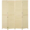 Paravent 4 delig 180 X 180 Cm Opvouwbare Kamerverdeler Scheidingswand Van Bamboe Voor Woonkamer Natuur