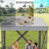 Paviljoen 1,85x1,85m Waterdicht Stabiel Winterbestendig Pop up Vouwpaviljoen Met 4 Mesh Zijpanelen Tas, UV 30+