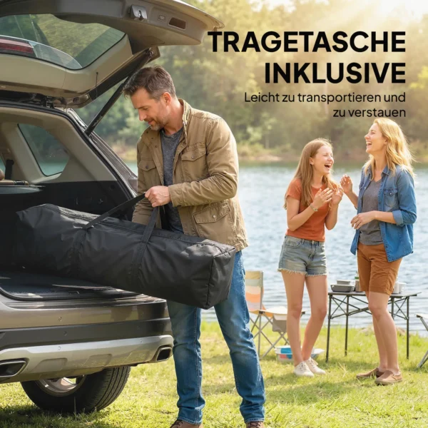 Paviljoen 3x3m Waterdicht Stabiel Winterbestendig Pop up Vouwpaviljoen, Een Knop Opbouw, UV 50+ Donkergrijs