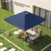 Paviljoendak Vervanging UV50+ Waterdicht Met 8 Afvoergaten 3 X 3 M, Blauw