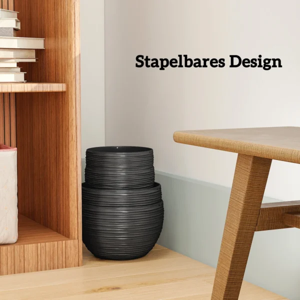 Plantenbakken Voor Buiten En Binnenplanten, Zelfwatergevend, Hangende Plantenbakken Met Metalen Kettingen, 4 Stuks, Zwart