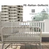 Polyrattan Tuinmeubelset 3 delig, Lounge Set Met Chaiselongue Tweezitsbank Glastafel Afneembare Kussens