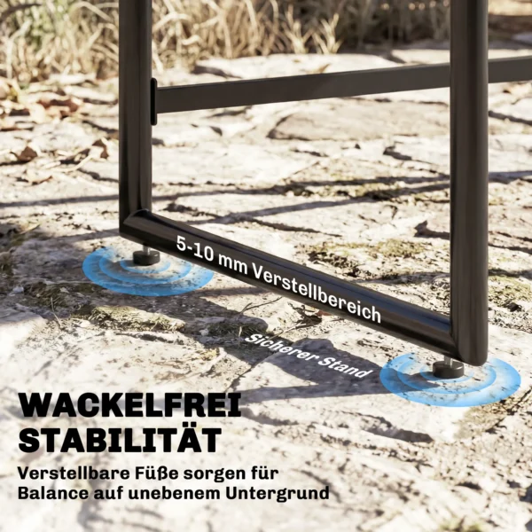 Polyrattan Tuinmeubelset 5 delig Ruimtebesparend Zitgroep Tafel Met 4 Stoelen DPC Tafelblad Kussens Grijs