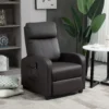 Relaxfauteuil TV fauteuil Met Vibratiemassage, Ligfunctie, 2 Massagepunten, Afstandsbediening, 68 X 88 X 98 Cm Bruin