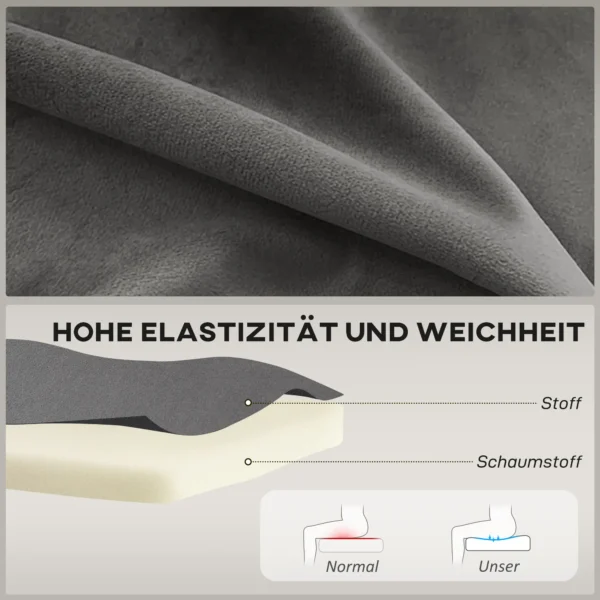 Retrodesign 2 zitsbank, Houten Poten, 117 Cm X 56,5 Cm X 77 Cm, Donkergrijs