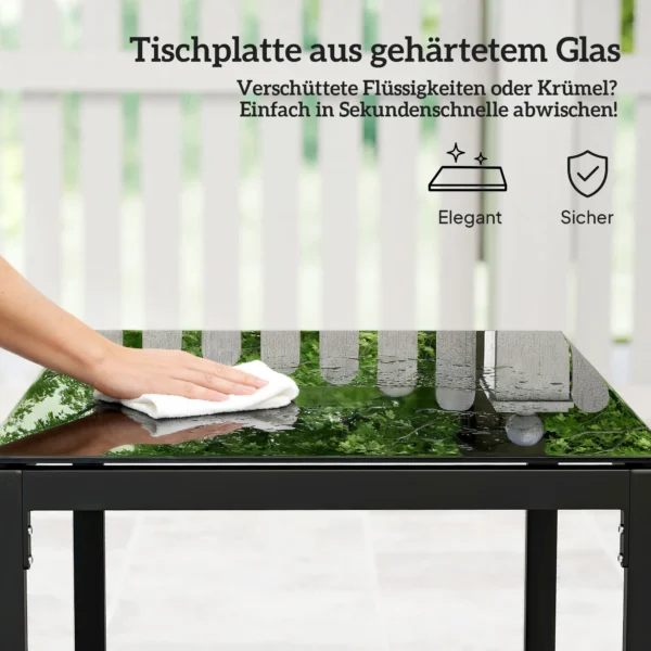 Rieten Bistroset, 3 delige Tuinmeubelset Met 2 Tuinstoelen, Salontafel, Afneembare Kussens Lichtgrijs