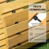 Rolpad Tuinpad 185 X 60 Cm, Uitrolbaar Houten Pad, Loopbrug Van Sparrenhout Voor Tuin, Terras, Strand