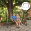 Schommelstandaard Veelzijdig Zware Last Schommelframe Voor Twee /Driezitter Of Hangmand Zwart