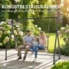 Schommelstandaard Veelzijdig Zware Last Schommelframe Voor Twee /Driezitter Of Hangmand Zwart