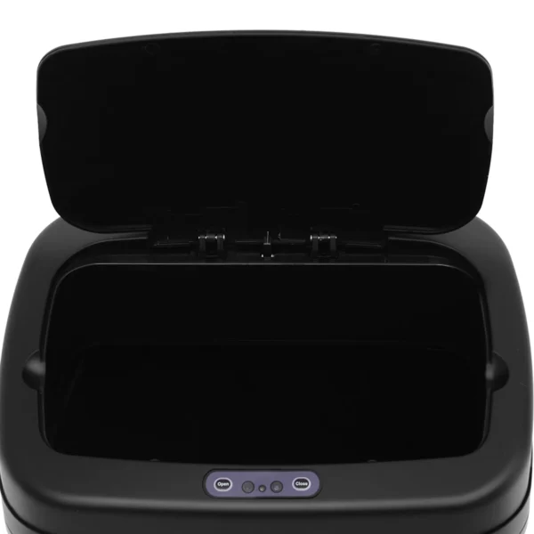 Sensor Prullenbak 20L Roestvrij Staal Automatische Prullenbak Met Bewegingssensor, Binnenbak 33 X 25 X 42,5 Cm Zilver+Zwart