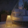 Solar Staande Lamp Rattan Solarlampen Met Lichtsensor LED Solarlicht In Boho Stijl IP44 Waterdicht