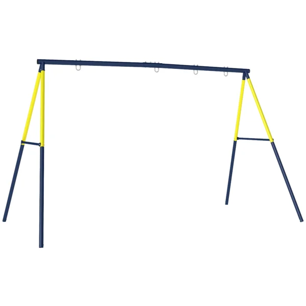 Stalen Schommelframe Schommelstructuur Tot 150 Kg Voor Nestschommel Kinderschommel Klimladder, 260 X 160 X 178 Cm, Blauw