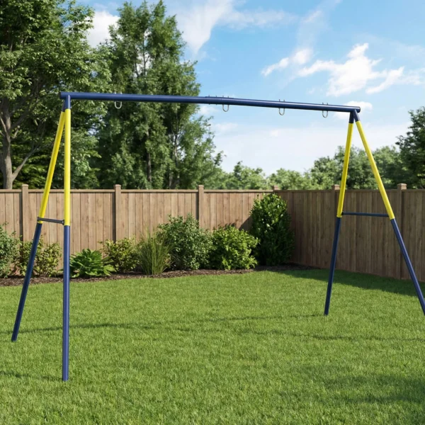 Stalen Schommelframe Schommelstructuur Tot 150 Kg Voor Nestschommel Kinderschommel Klimladder, 260 X 160 X 178 Cm, Blauw