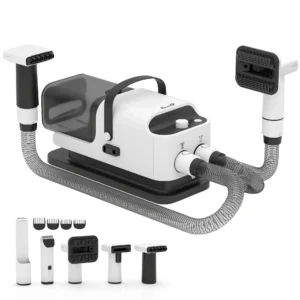 Stille Hondentondeuse Met Stofzuiger, Inclusief 5 Verzorgingstools Voor Honden, Katten En Huisdieren, Wit