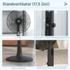 Stille Staande Ventilator Met Afstandsbediening, 3 Modi, 28 Snelheden, Muggenbescherming & Oscillatie, Zwart
