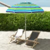 Strandparasol Ø178 Cm UV40+ Windbestendig Stabiel In Hoogte Verstelbaar Strandparasol Met Kanteling Ventilatie Tas Veelkleurig