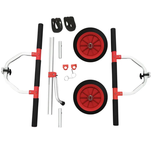 Transportwagen Verstelbare Alu Kajakwagen Tot 100 Kg Bootswagen Met Spanbanden