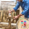 Tuinbank 3 zits Weerbestendige Houten Bank Met Rugleuning Armleuningen, Houten Zitbank 360 Kg Belastbaar Teak