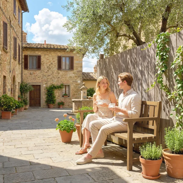 Tuinbank 3 zits Weerbestendige Houten Bank Met Rugleuning Armleuningen, Houten Zitbank 360 Kg Belastbaar Teak