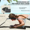 Tuinligstoel, Ligstoel Met Gevoerde Gezichtsopening, Massage ligstoel Voor Buiten, Zijtas, Stof, Metaal, Zwart