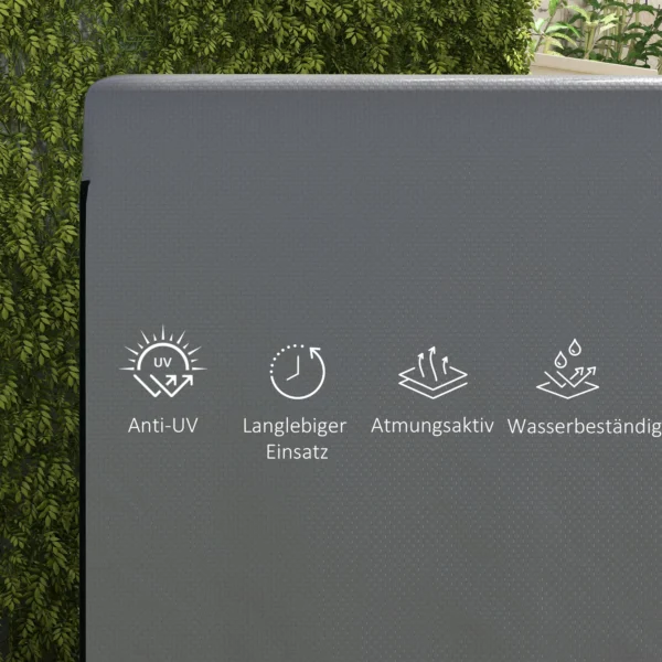 Tuinmeubelhoes, Beschermhoes Voor Buitenmeubelen, 215 Cm X 155 Cm X 150 Cm, Donkergrijs