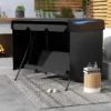 Tuinmeubelhoes, Beschermhoes Voor Buitenmeubilair, 215 Cm X 155 Cm X 150 Cm, Zwart