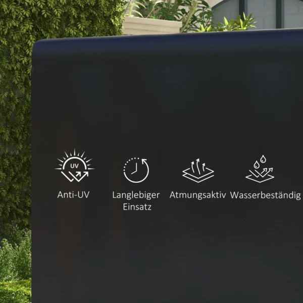 Tuinmeubelhoes, Beschermhoes Voor Buitenmeubilair, 215 Cm X 155 Cm X 150 Cm, Zwart