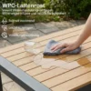 Tuinmeubelset Aluminium Zitgroep Voor 4 Personen Waterafstotend Extra Diep Met 2 zits Sofa 2 Stoelen Bijzettafel