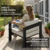 Tuinmeubelset Aluminium Zitgroep Voor 4 Personen Waterafstotend Extra Diep Met 2 zits Sofa 2 Stoelen Bijzettafel